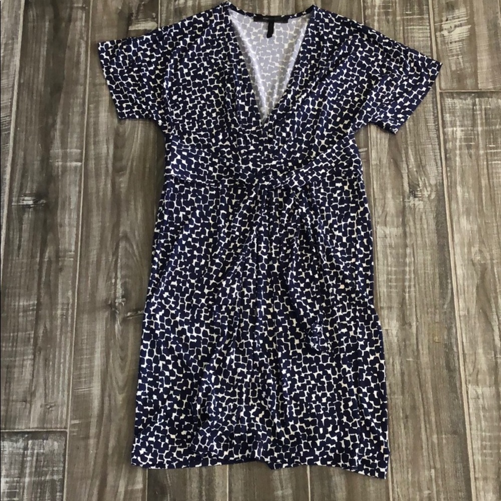 BCBG MAXAZRIA Blue Print Dress